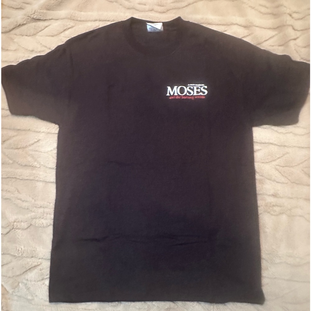 🌸 $3 if Bundled Men’s Medium T-Shirt A New Musical MOSES and the burning within